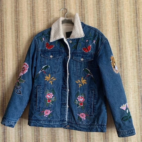 belle vere Jackets & Blazers - Belle Vere Women Jacket Coat Denim Size XS Nature Fleece Fashion Casual